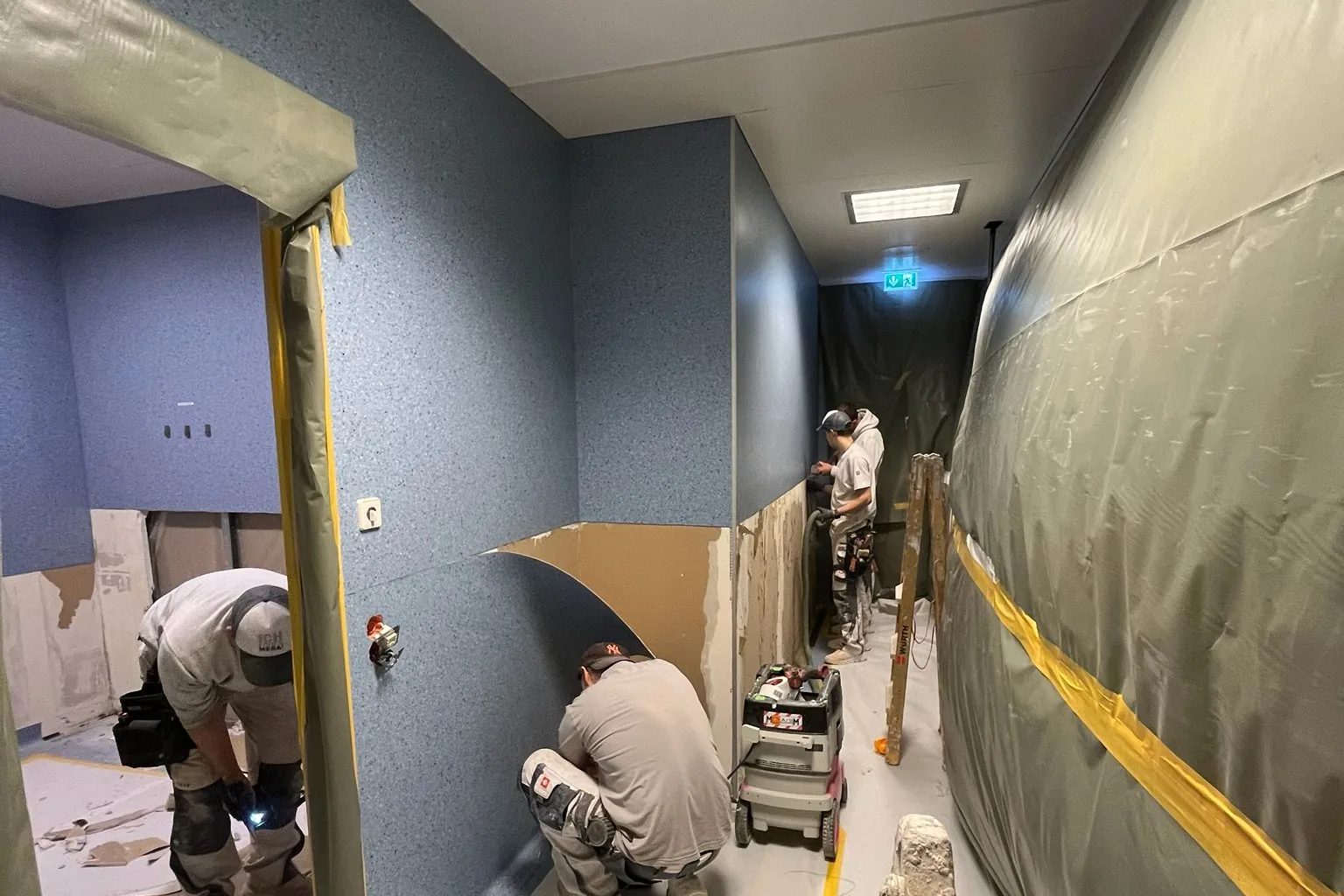 Abschnittsweises Arbeiten im laufenden Praxisbetrieb